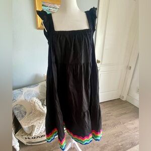 Crown & Ivy black rim rak dress